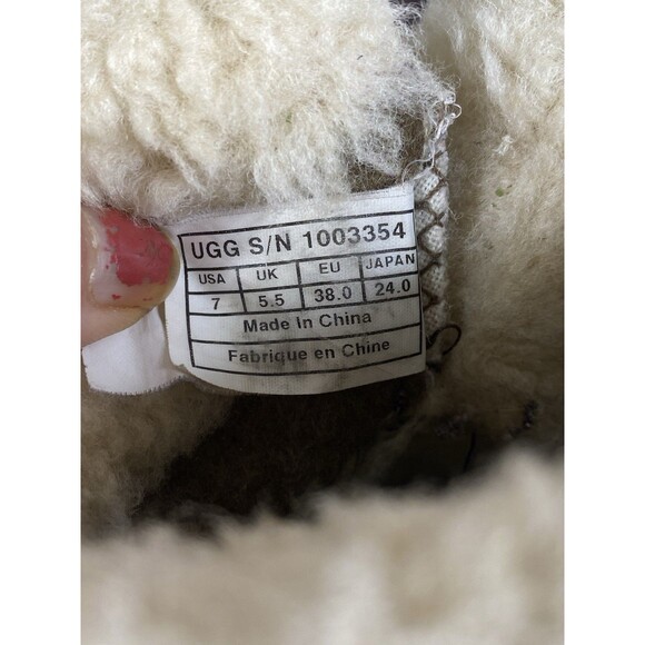 UGG Waterproof Event Brown Vibram Winter Snow Boots Women's US 7 EU 38 Sherpa - Picture 7 of 14